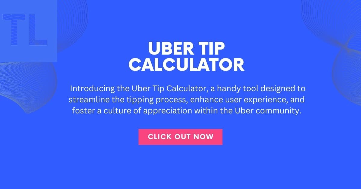 Uber tip calculator